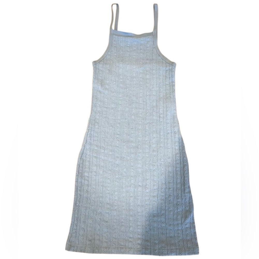 Zara blue knitted halter bodycon dress knit Size Small - Picture 14 of 14